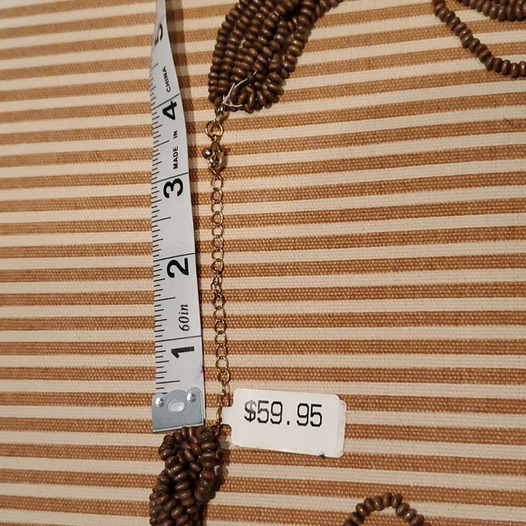 Ballet necklace brown and gold - Picture 5 of 6